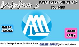 Data Entry Job at ALM Sol Jobs in Pakistan 2025