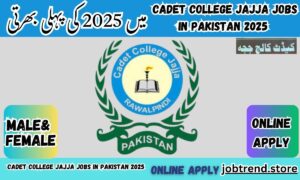 Cadet College Jajja Jobs in Pakistan 2025