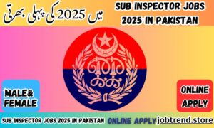 Sub Inspector Jobs in Pakistan 2025