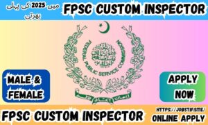 FPSC Custom Inspector Jobs in Punjab 2025 – Apply Now for Federal Government Vacancies